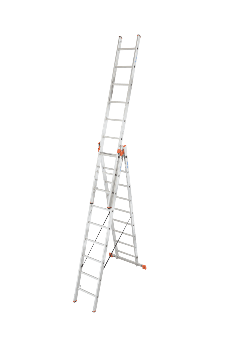 3-delt kombistige i aluminium