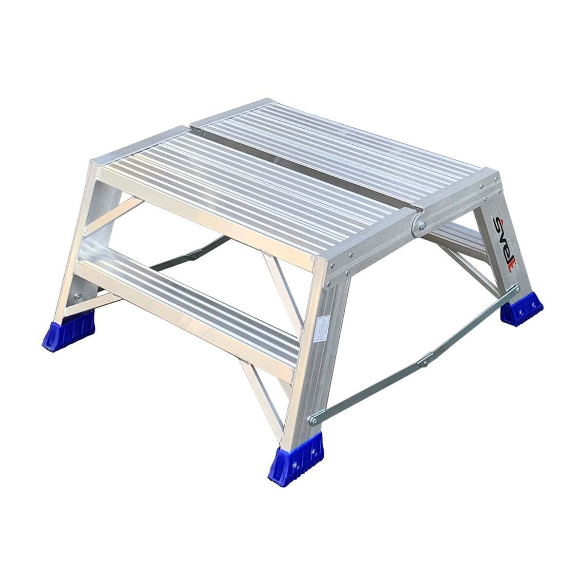 Punto Space industribukk i aluminium med 2x2 trinn og stor plattform