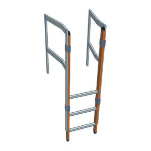 Topprekkverk / vangeforlenger 20° i aluminium (varenr. 5618)