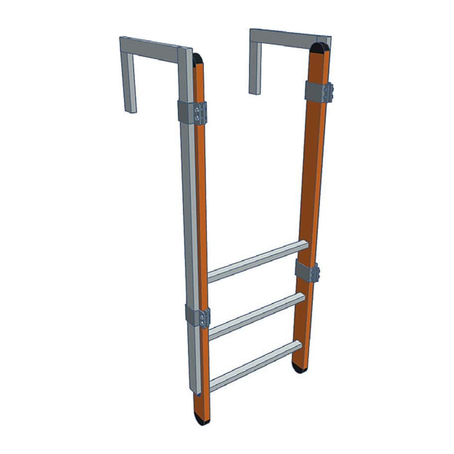 Topprekkverk / vangeforlenger rett 130 x 50 cm (pr. par)